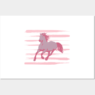 Pastel horse gift idea horse lover Posters and Art